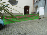 2021.07.24 Unser Banner vor der Hl.-Geist-Kirche